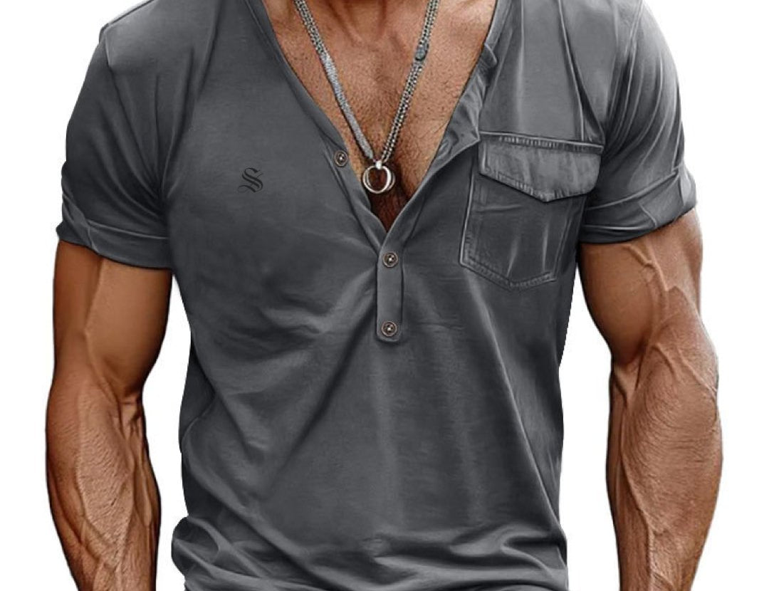 Charman 2 - V-Neck T-Shirt for Men - Sarman Fashion - Wholesale Clothing Fashion Brand for Men from Canada
