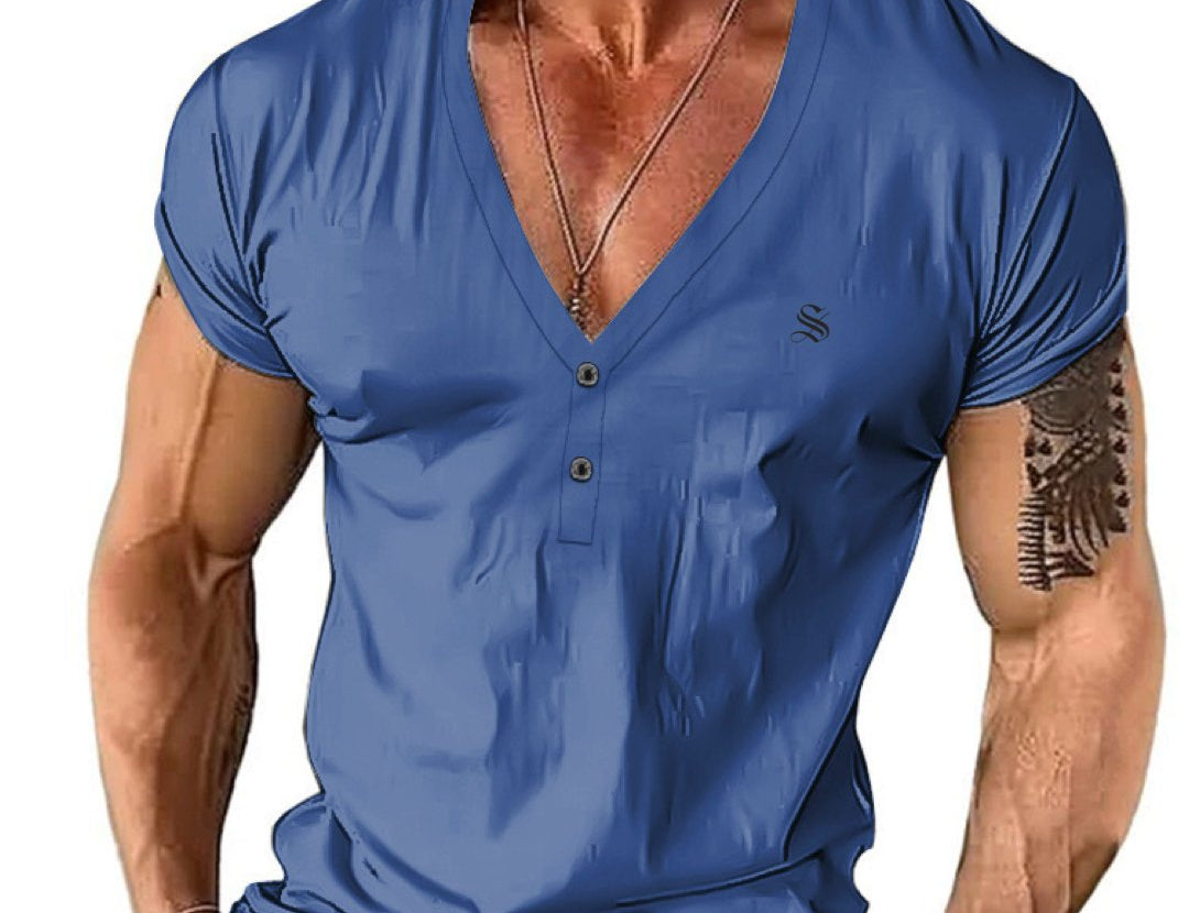 Charman 3 - V-Neck T-Shirt for Men - Sarman Fashion - Wholesale Clothing Fashion Brand for Men from Canada
