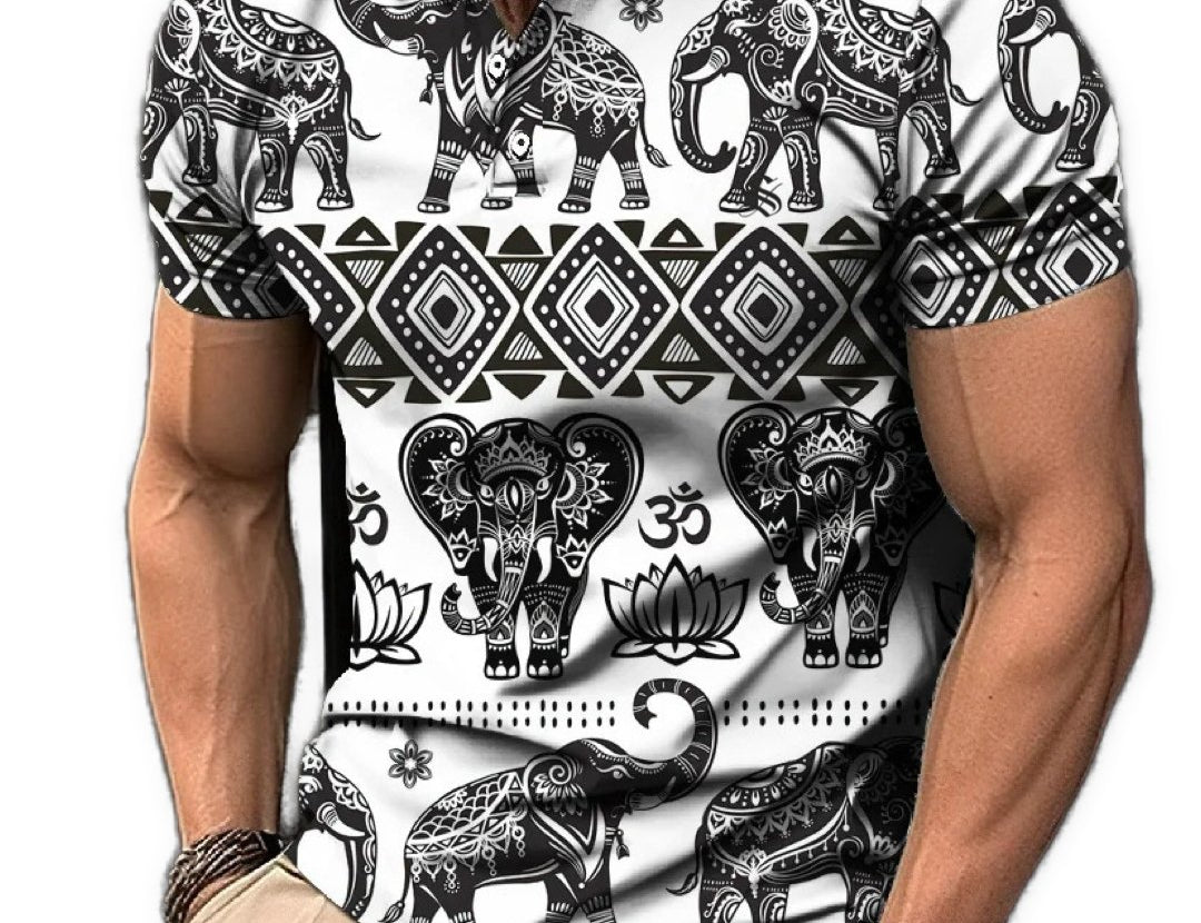 Elephant - Polo Shirt for Men - Sarman Fashion - Wholesale Clothing Fashion Brand for Men from Canada