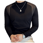 EWB 2 - High Neck Long Sleeve Shirt for Men - Sarman Fashion - Wholesale Clothing Fashion Brand for Men from Canada