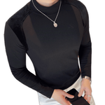 EWB 3 - High Neck Long Sleeve Shirt for Men - Sarman Fashion - Wholesale Clothing Fashion Brand for Men from Canada