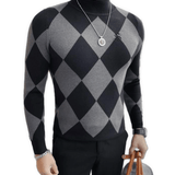 EWB 4 - High Neck Long Sleeve Shirt for Men - Sarman Fashion - Wholesale Clothing Fashion Brand for Men from Canada