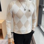 EWB 4 - High Neck Long Sleeve Shirt for Men - Sarman Fashion - Wholesale Clothing Fashion Brand for Men from Canada