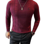 EWB 5 - High Neck Long Sleeve Shirt for Men - Sarman Fashion - Wholesale Clothing Fashion Brand for Men from Canada