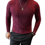EWB 5 - High Neck Long Sleeve Shirt for Men - Sarman Fashion - Wholesale Clothing Fashion Brand for Men from Canada