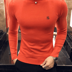 EWB 6 - High Neck Long Sleeve Shirt for Men - Sarman Fashion - Wholesale Clothing Fashion Brand for Men from Canada