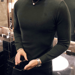 EWB 6 - High Neck Long Sleeve Shirt for Men - Sarman Fashion - Wholesale Clothing Fashion Brand for Men from Canada