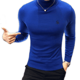 EWB 6 - High Neck Long Sleeve Shirt for Men - Sarman Fashion - Wholesale Clothing Fashion Brand for Men from Canada