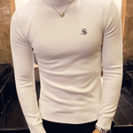 EWB 6 - High Neck Long Sleeve Shirt for Men - Sarman Fashion - Wholesale Clothing Fashion Brand for Men from Canada