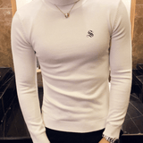 EWB 6 - High Neck Long Sleeve Shirt for Men - Sarman Fashion - Wholesale Clothing Fashion Brand for Men from Canada