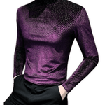 EWB 9 - High Neck Long Sleeve Shirt for Men - Sarman Fashion - Wholesale Clothing Fashion Brand for Men from Canada