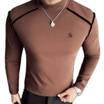 EWB - High Neck Long Sleeve Shirt for Men - Sarman Fashion - Wholesale Clothing Fashion Brand for Men from Canada