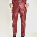 FRTU 2 - Black Pu-Leather Pant’s for Men - Sarman Fashion - Wholesale Clothing Fashion Brand for Men from Canada