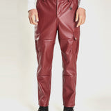 FRTU 2 - Black Pu-Leather Pant’s for Men - Sarman Fashion - Wholesale Clothing Fashion Brand for Men from Canada