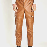 FRTU 2 - Black Pu-Leather Pant’s for Men - Sarman Fashion - Wholesale Clothing Fashion Brand for Men from Canada