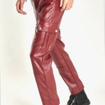 FRTU 2 - Black Pu-Leather Pant’s for Men - Sarman Fashion - Wholesale Clothing Fashion Brand for Men from Canada