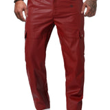 FRTU 3 - Black Pu-Leather Pant’s for Men - Sarman Fashion - Wholesale Clothing Fashion Brand for Men from Canada