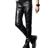 Haraza - Black Pu - Leather Pant’s for Men - Sarman Fashion - Wholesale Clothing Fashion Brand for Men from Canada