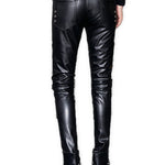 Hufgi - Black Pu - Leather Pant’s for Men - Sarman Fashion - Wholesale Clothing Fashion Brand for Men from Canada