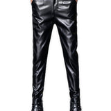 Hufgi - Black Pu - Leather Pant’s for Men - Sarman Fashion - Wholesale Clothing Fashion Brand for Men from Canada