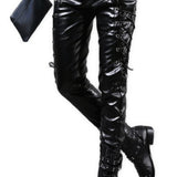 Kali - Black Pu - Leather Pant’s for Men - Sarman Fashion - Wholesale Clothing Fashion Brand for Men from Canada