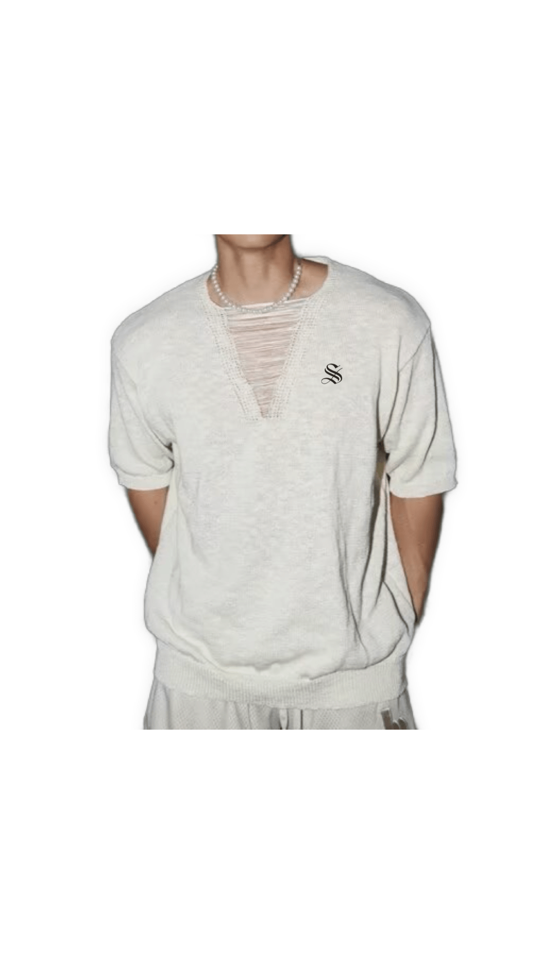 Kaob 2 - V - Neck T-Shirt for Men - Sarman Fashion - Wholesale Clothing Fashion Brand for Men from Canada