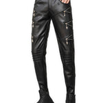 Kerbloa - Black Pu - Leather Pant’s for Men - Sarman Fashion - Wholesale Clothing Fashion Brand for Men from Canada