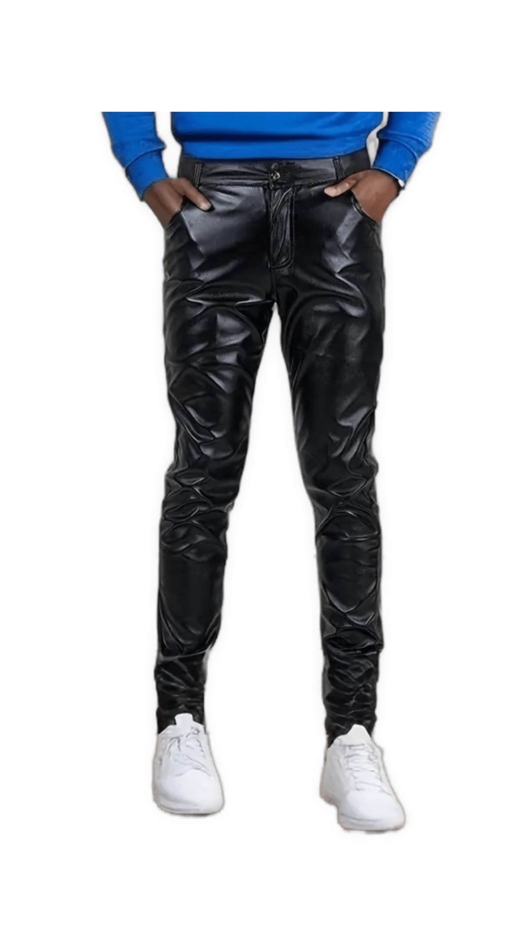 Kizbono 4Z - Pu Leather Pants for Men - Sarman Fashion - Wholesale Clothing Fashion Brand for Men from Canada