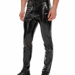 Kizbono - Pu Leather Pants for Men - Sarman Fashion - Wholesale Clothing Fashion Brand for Men from Canada