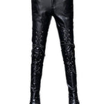 Kofolo - Black Pu - Leather Pant’s for Men - Sarman Fashion - Wholesale Clothing Fashion Brand for Men from Canada
