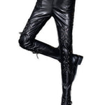 Kofolo - Black Pu - Leather Pant’s for Men - Sarman Fashion - Wholesale Clothing Fashion Brand for Men from Canada