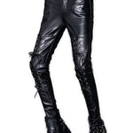 Kofolo - Black Pu - Leather Pant’s for Men - Sarman Fashion - Wholesale Clothing Fashion Brand for Men from Canada