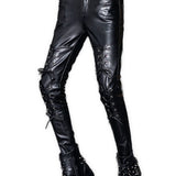 Kofolo - Black Pu - Leather Pant’s for Men - Sarman Fashion - Wholesale Clothing Fashion Brand for Men from Canada