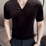 KOPS - V - Neck T-Shirt for Men - Sarman Fashion - Wholesale Clothing Fashion Brand for Men from Canada