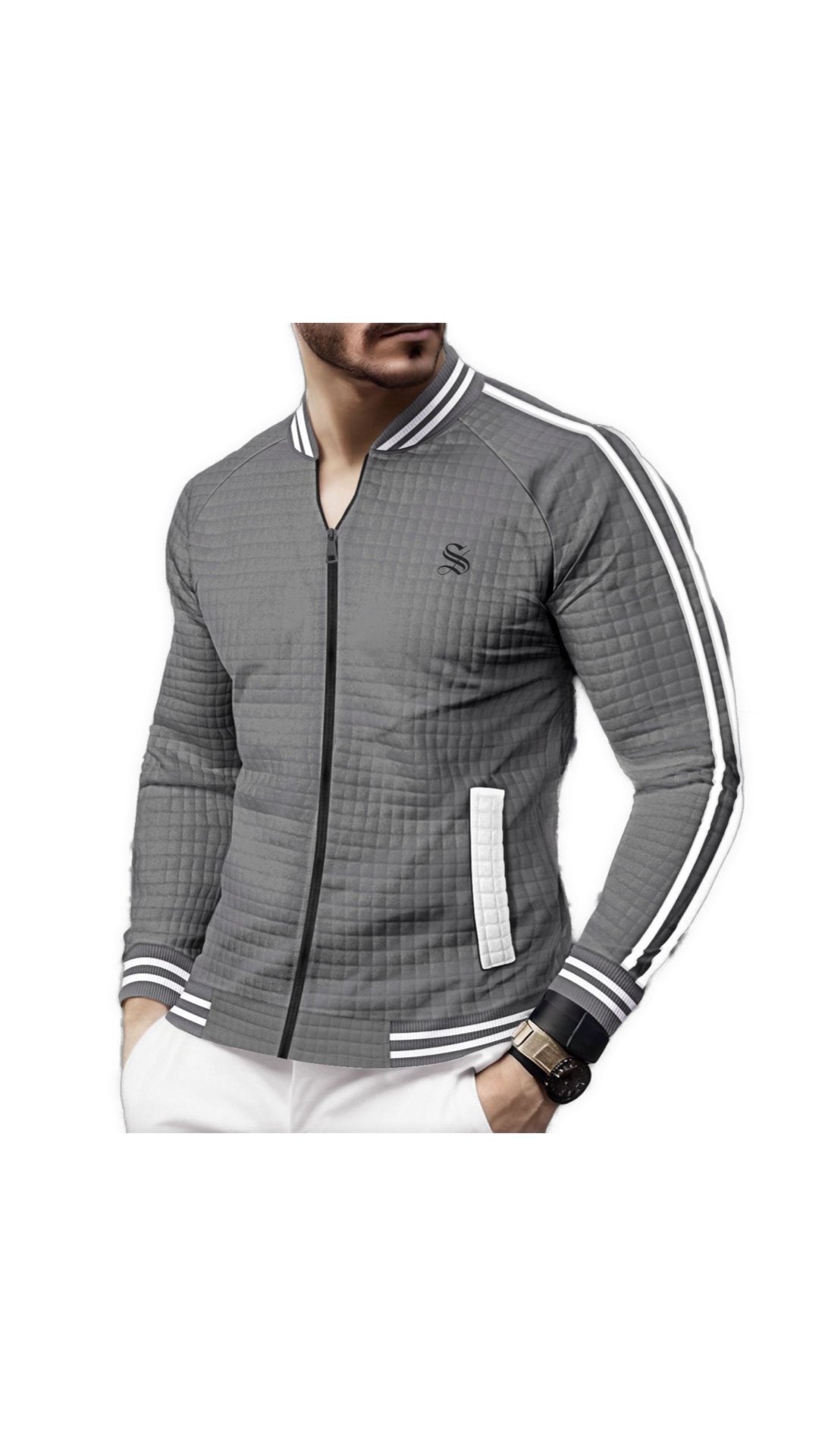 Kozz - Long Sleeve Jacket for Men - Sarman Fashion - Wholesale Clothing Fashion Brand for Men from Canada