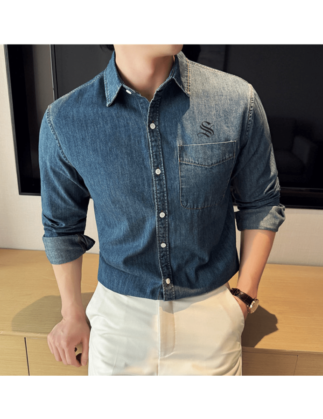Lema - Long Sleeves Shirt for Men - Sarman Fashion - Wholesale Clothing Fashion Brand for Men from Canada
