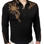 Naza 11 - Long Sleeves Polo Shirt for Men - Sarman Fashion - Wholesale Clothing Fashion Brand for Men from Canada