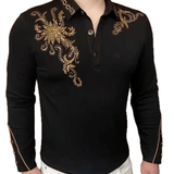 Naza 11 - Long Sleeves Polo Shirt for Men - Sarman Fashion - Wholesale Clothing Fashion Brand for Men from Canada