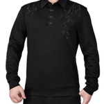Naza 13 - Long Sleeves Polo Shirt for Men - Sarman Fashion - Wholesale Clothing Fashion Brand for Men from Canada