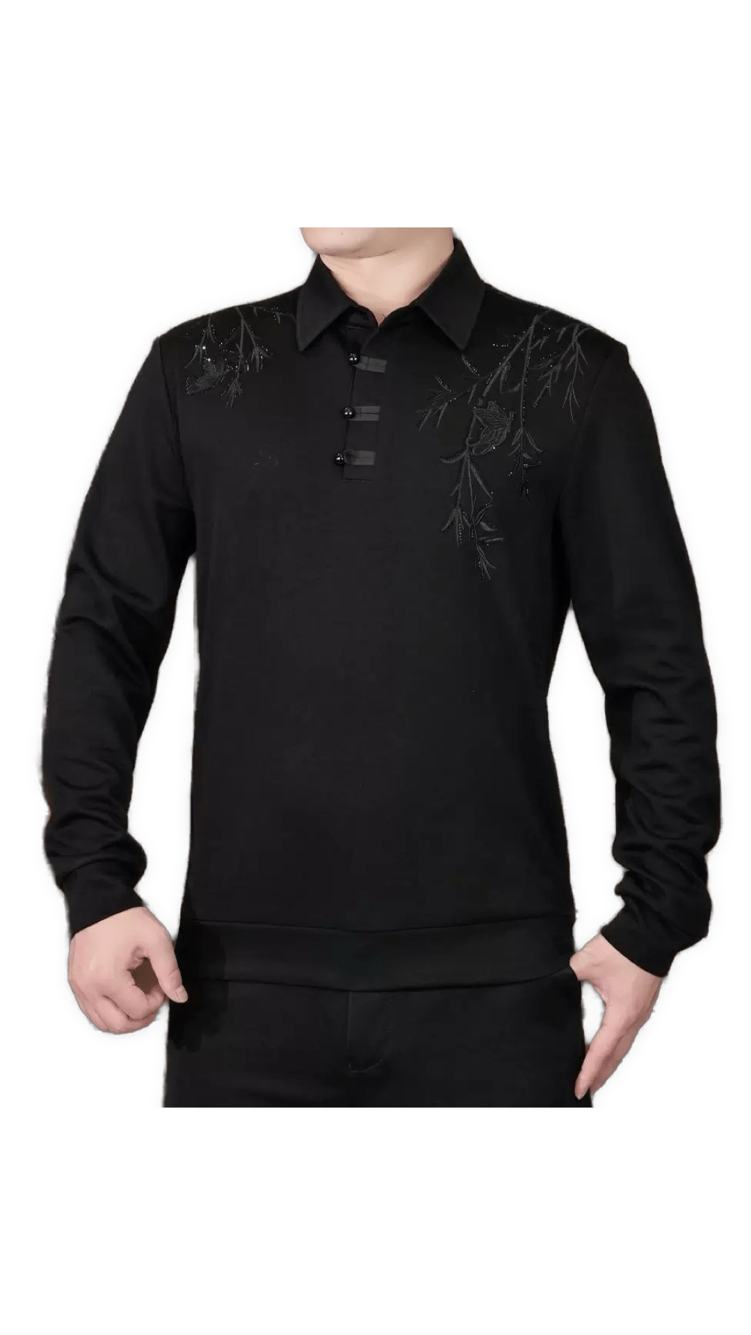 Naza 13 - Long Sleeves Polo Shirt for Men - Sarman Fashion - Wholesale Clothing Fashion Brand for Men from Canada