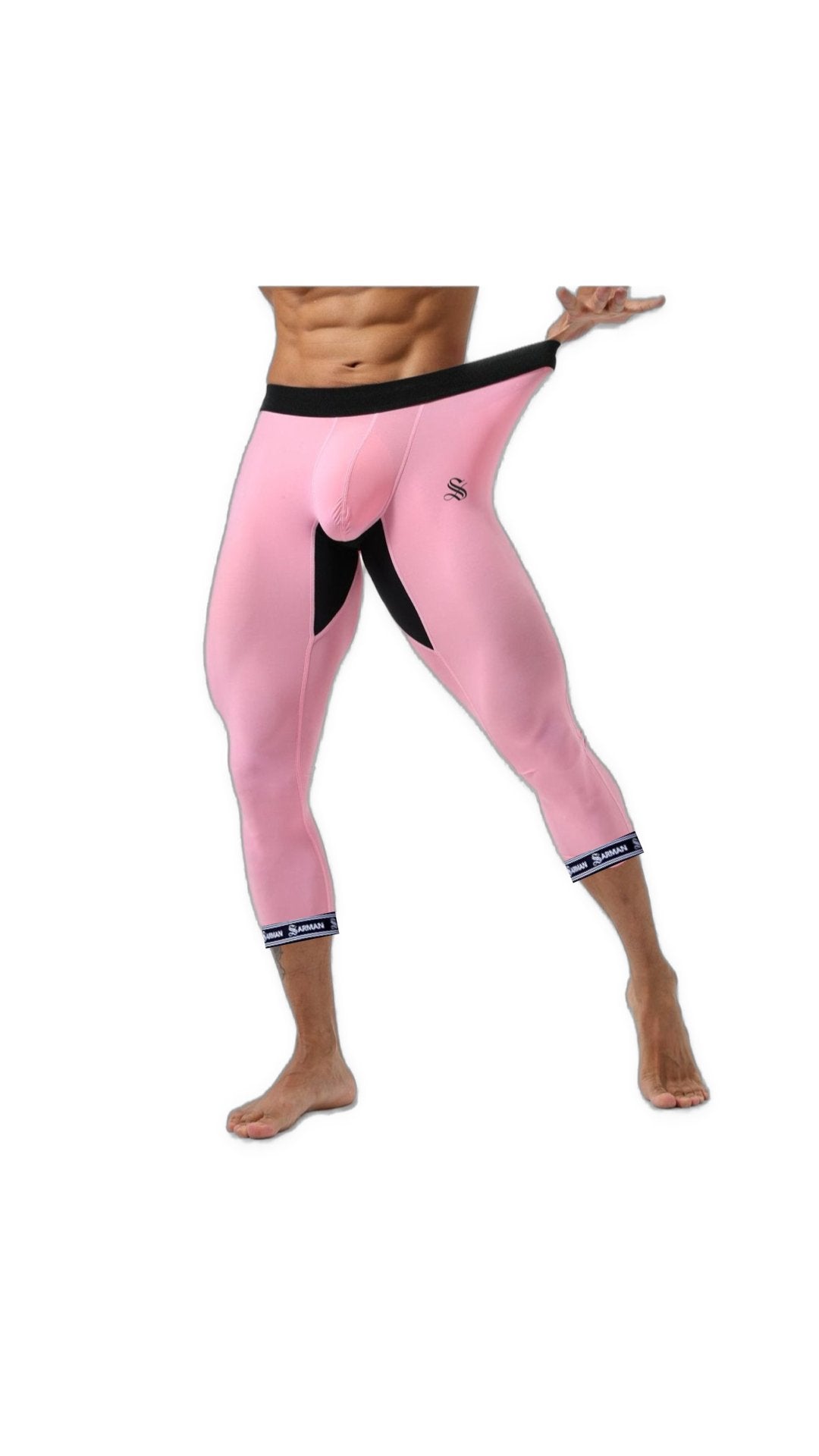 Nuinama 4 - Leggings with Straps for Men - Sarman Fashion - Wholesale Clothing Fashion Brand for Men from Canada