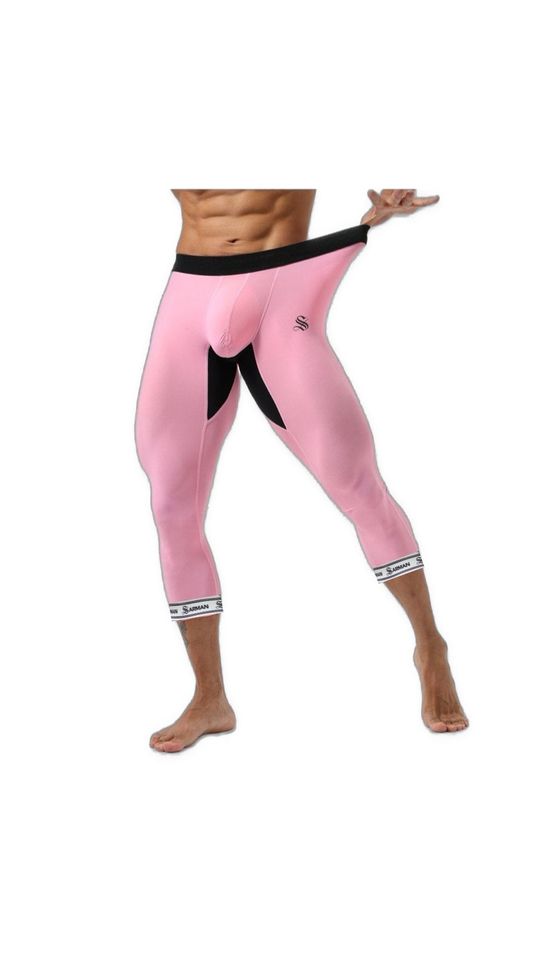 Nuinama 4 - Leggings with Straps for Men - Sarman Fashion - Wholesale Clothing Fashion Brand for Men from Canada