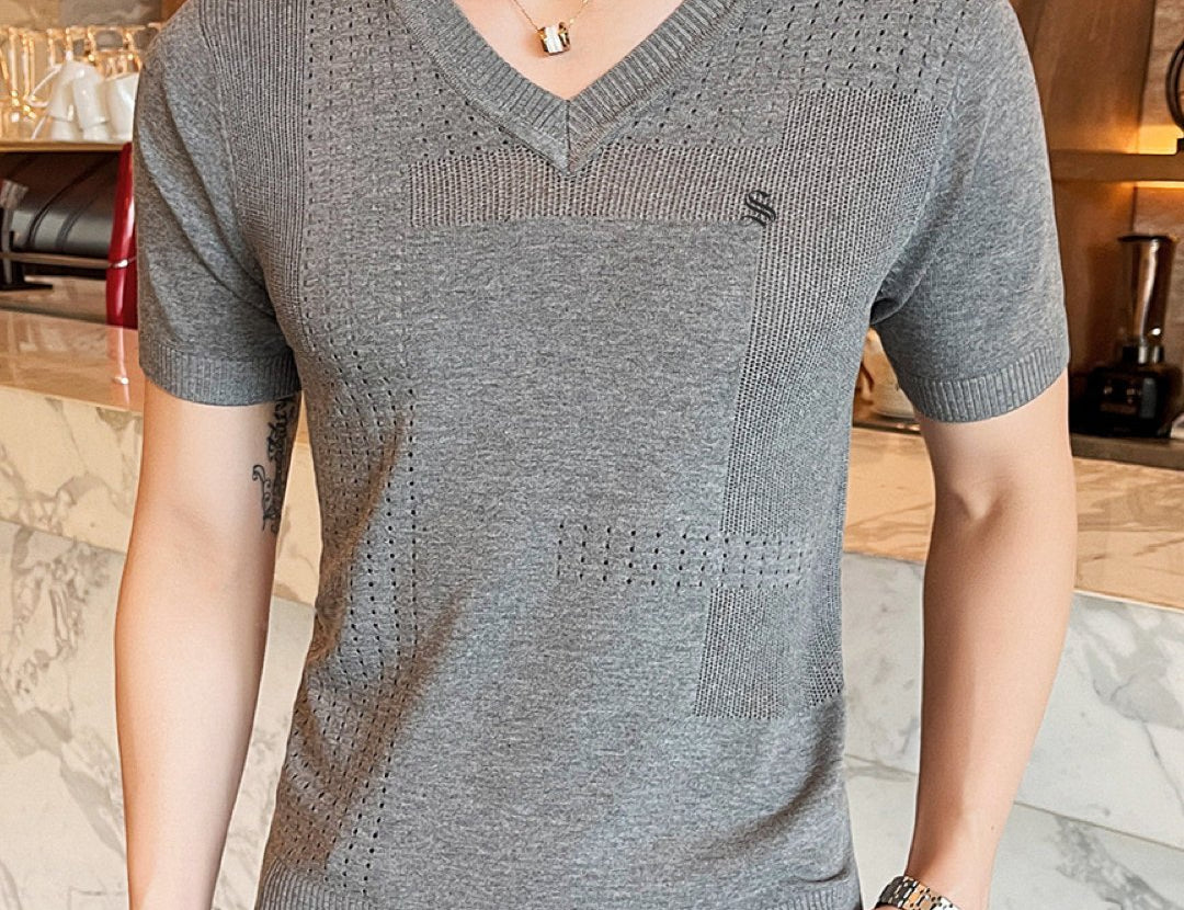 Pennsu - V-Neck T-Shirt for Men - Sarman Fashion - Wholesale Clothing Fashion Brand for Men from Canada