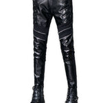 Sahu - Black Pu - Leather Pant’s for Men - Sarman Fashion - Wholesale Clothing Fashion Brand for Men from Canada