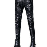 Sahu - Black Pu - Leather Pant’s for Men - Sarman Fashion - Wholesale Clothing Fashion Brand for Men from Canada