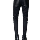 Sahu - Black Pu - Leather Pant’s for Men - Sarman Fashion - Wholesale Clothing Fashion Brand for Men from Canada