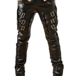 Stromnu - Black Pu - Leather Pant’s for Men - Sarman Fashion - Wholesale Clothing Fashion Brand for Men from Canada