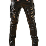 Stromnu - Black Pu - Leather Pant’s for Men - Sarman Fashion - Wholesale Clothing Fashion Brand for Men from Canada