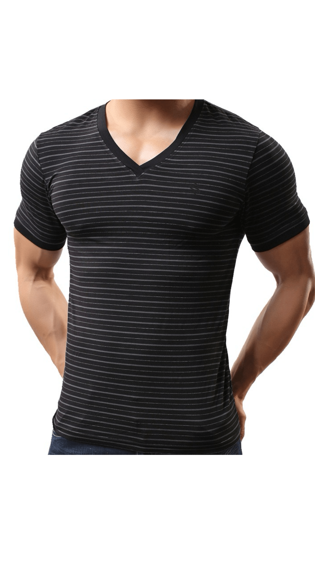 Xurki 2 - V - Neck T-Shirt for Men - Sarman Fashion - Wholesale Clothing Fashion Brand for Men from Canada