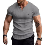 Zil - V - Neck T - Shirt for Men - Sarman Fashion - Wholesale Clothing Fashion Brand for Men from Canada
